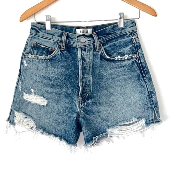 AGOLDE Dee High Rise Shorts NWOT - Picture 4 of 15